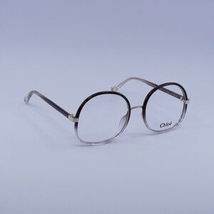 Chloe CH0032O 002 Eyeglasses Brown Gradient 55mm Round Frame